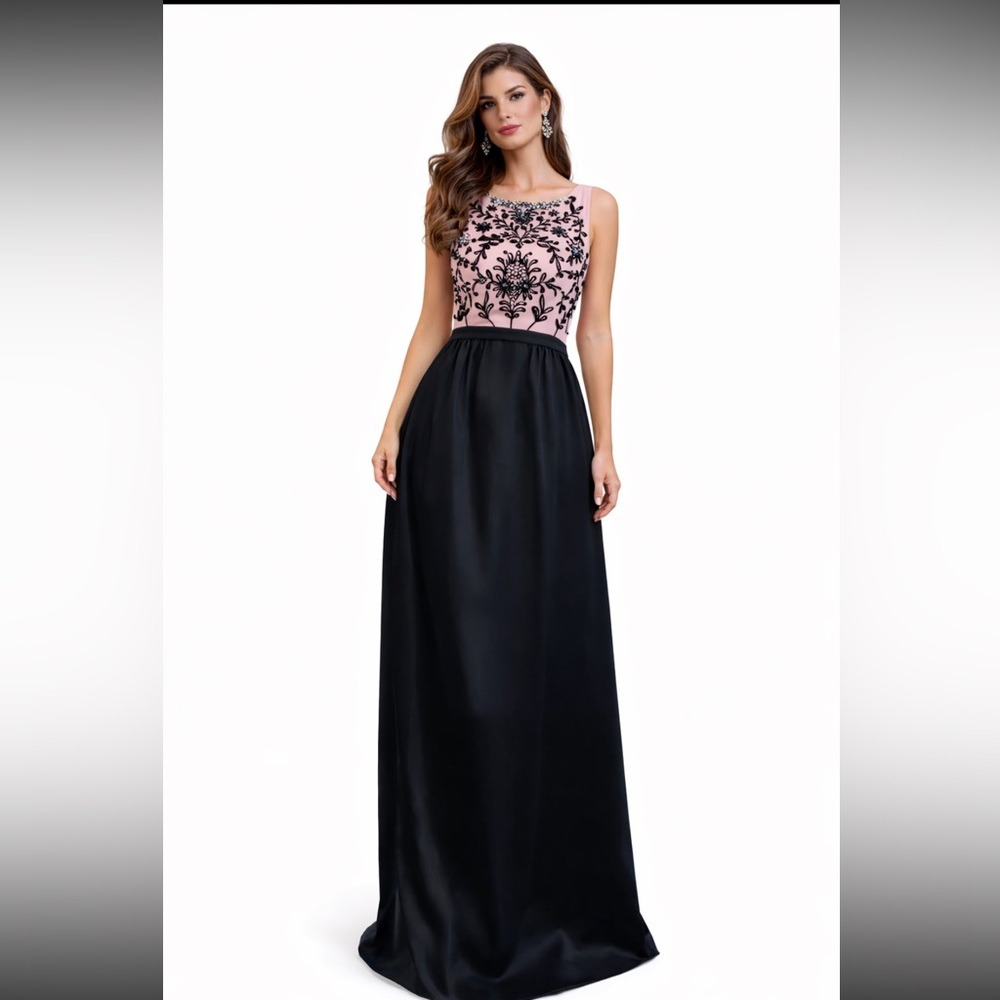 Brand new Monique Lhuillier embellished sleeveless long Gown